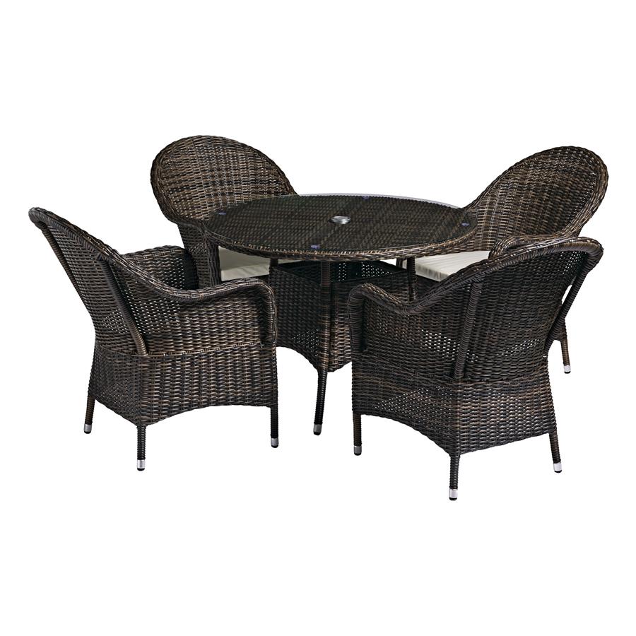 CLEMENT rattan outdoor dining set 